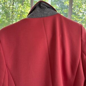 Red Coat with Gray Lining